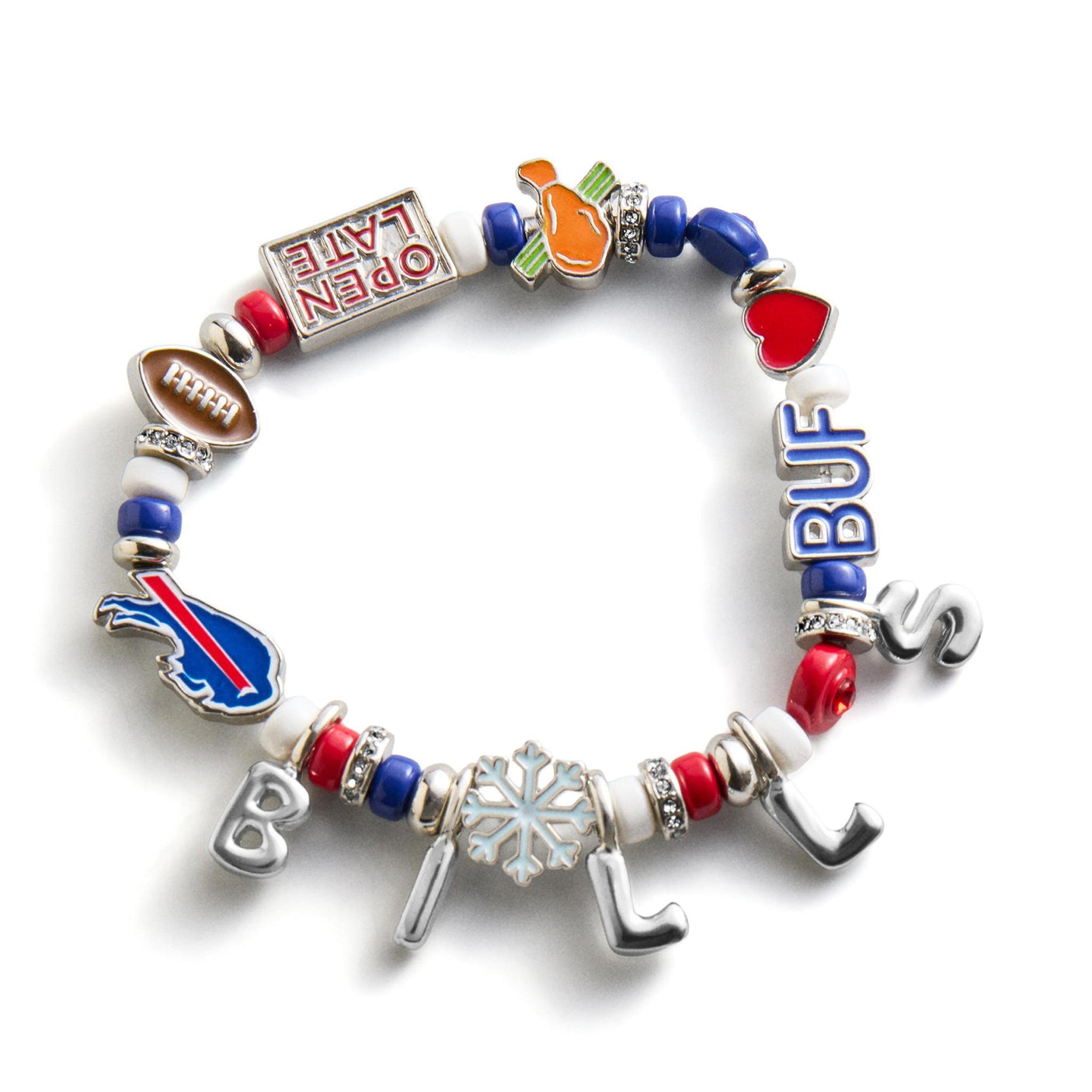 Bills Motif Beaded Bracelet