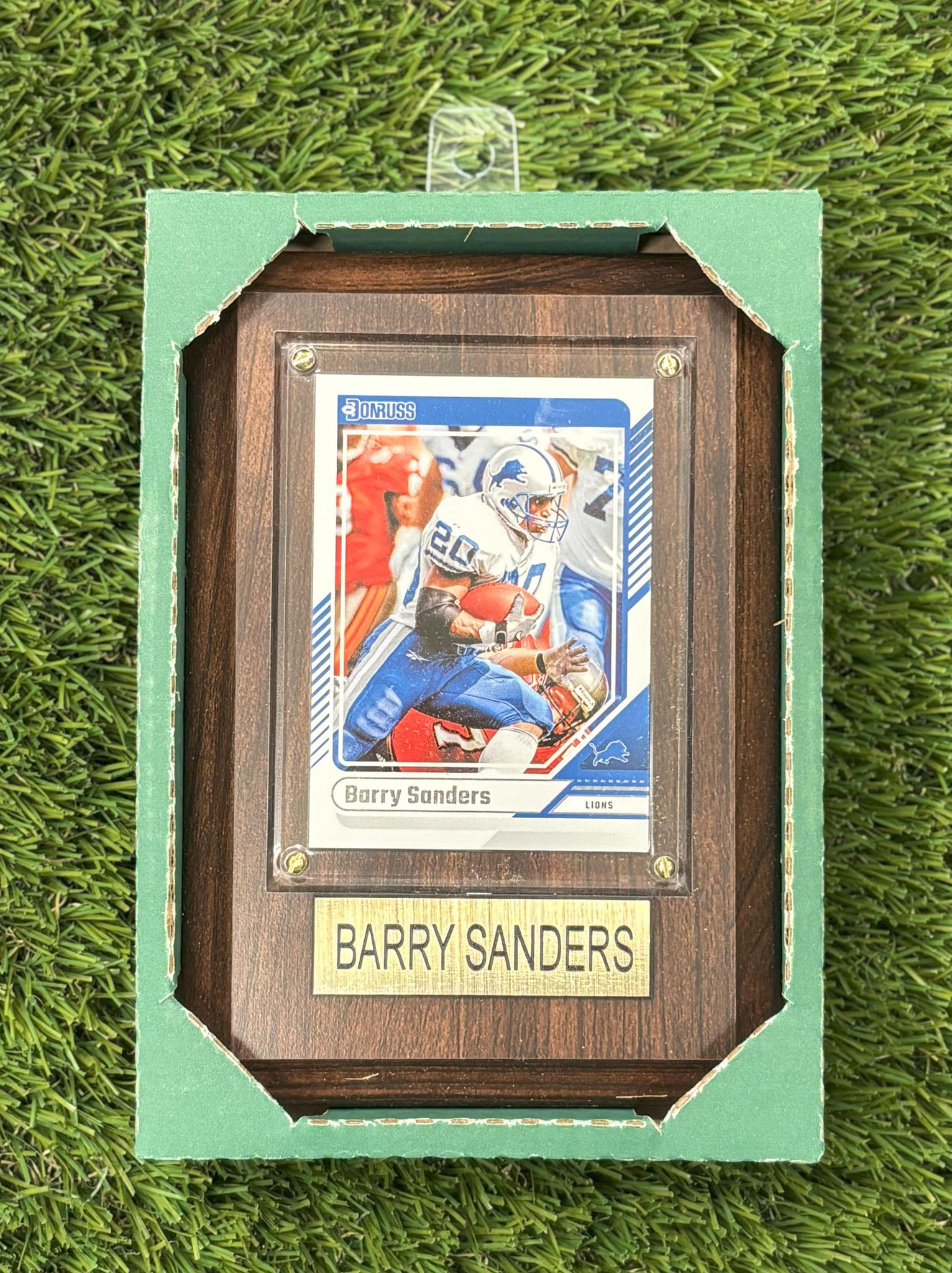 アランジェロ　バレリーナ　レリーフプレート Barry Sanders 4x6 Plaque – Pro Football Hall of Fame