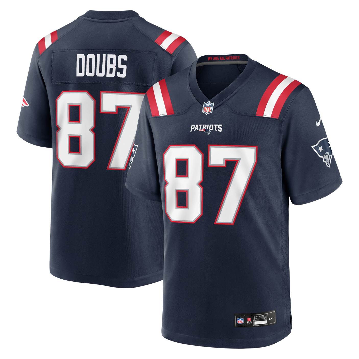 Patriots Romeo Doubs 2026 Nike Men's Home Game Jersey