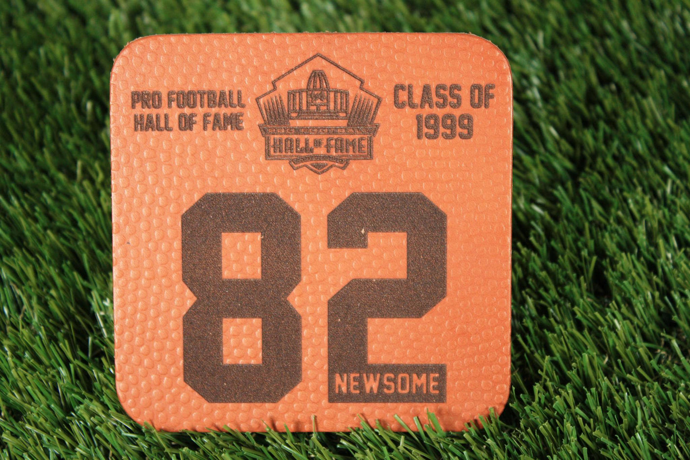 Ozzie Newsome Leather Player Coaster