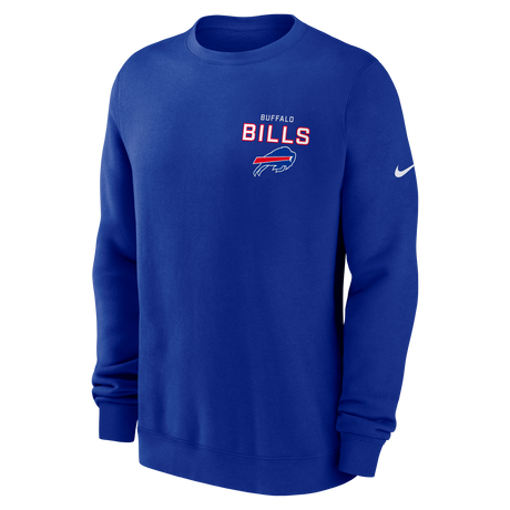 Bills 2025 Men's Nike Fleece Club Crewneck