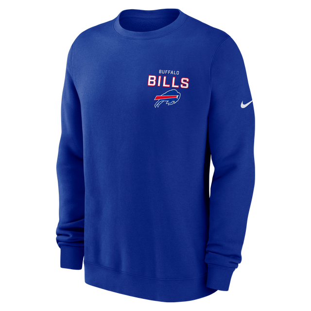 Bills 2025 Men's Nike Fleece Club Crewneck