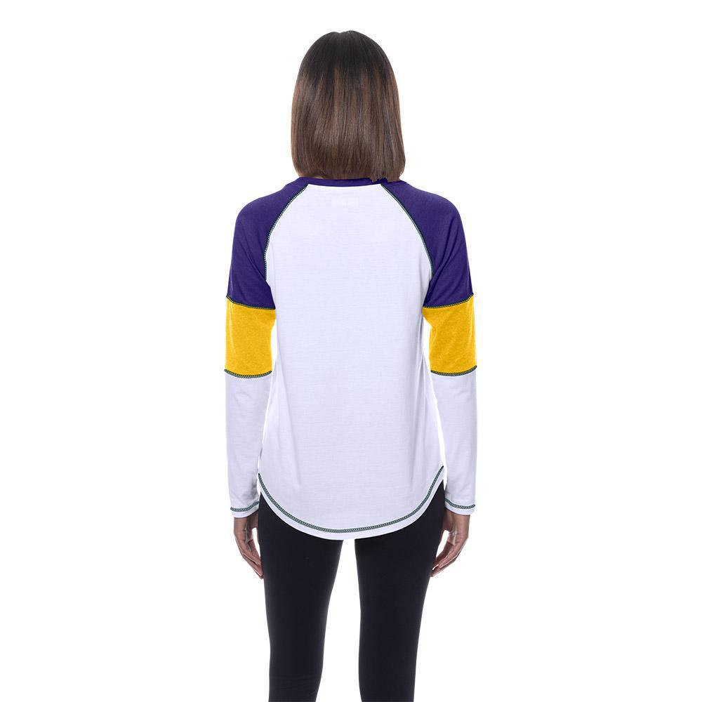 Vikings 2025 New Era Women's White Long Sleeve T-Shirt