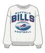 Bills 2025 '47 Brand Women's Arch Cloud Oversized Crewneck