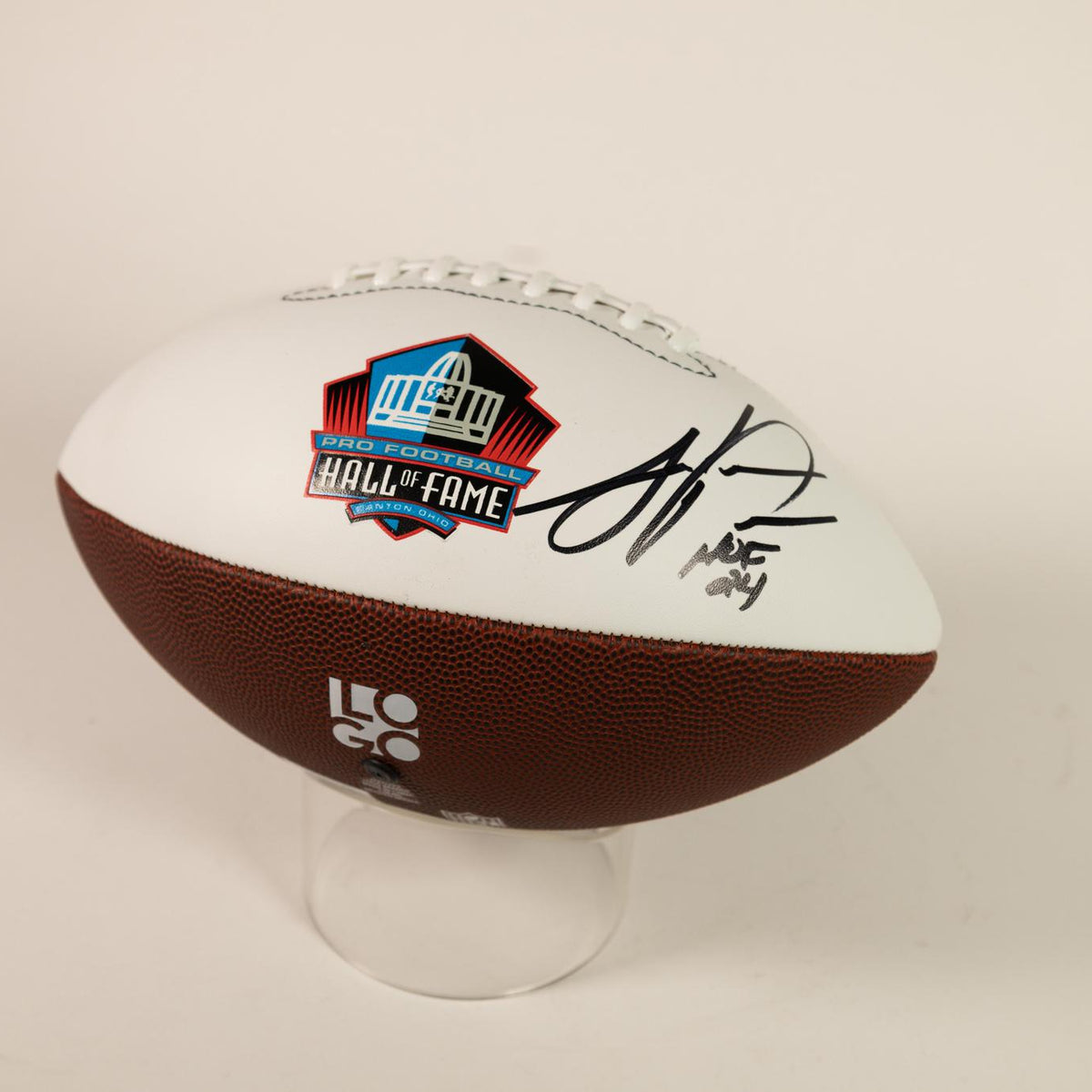 Julius Peppers Autographed Football – Pro Football Hall of Fame