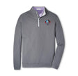 Hall of Fame Men's Peter Millar Grey Perth Performance 1/4 Zip