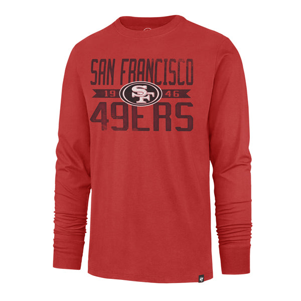 49ers '47 Brand Wide Out Long Sleeve T-Shirt