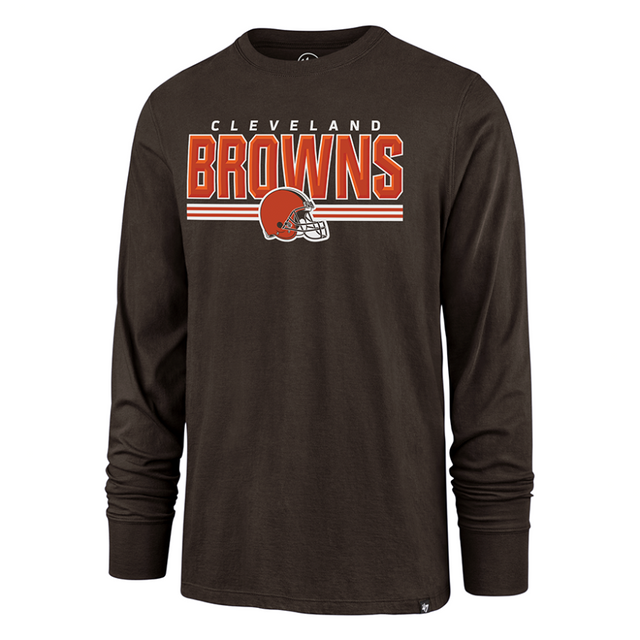 Browns '47 Brand Super Rival Long Sleeve Tee