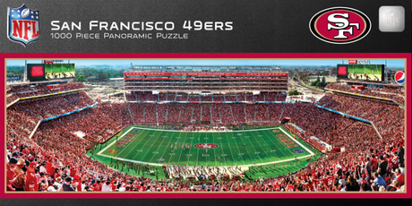 49ers 1000pc Panoramic Puzzle- DS Pro Football Hall of Fame
