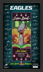 Eagles Super Bowl LIX Champions Signature Ticket Frame