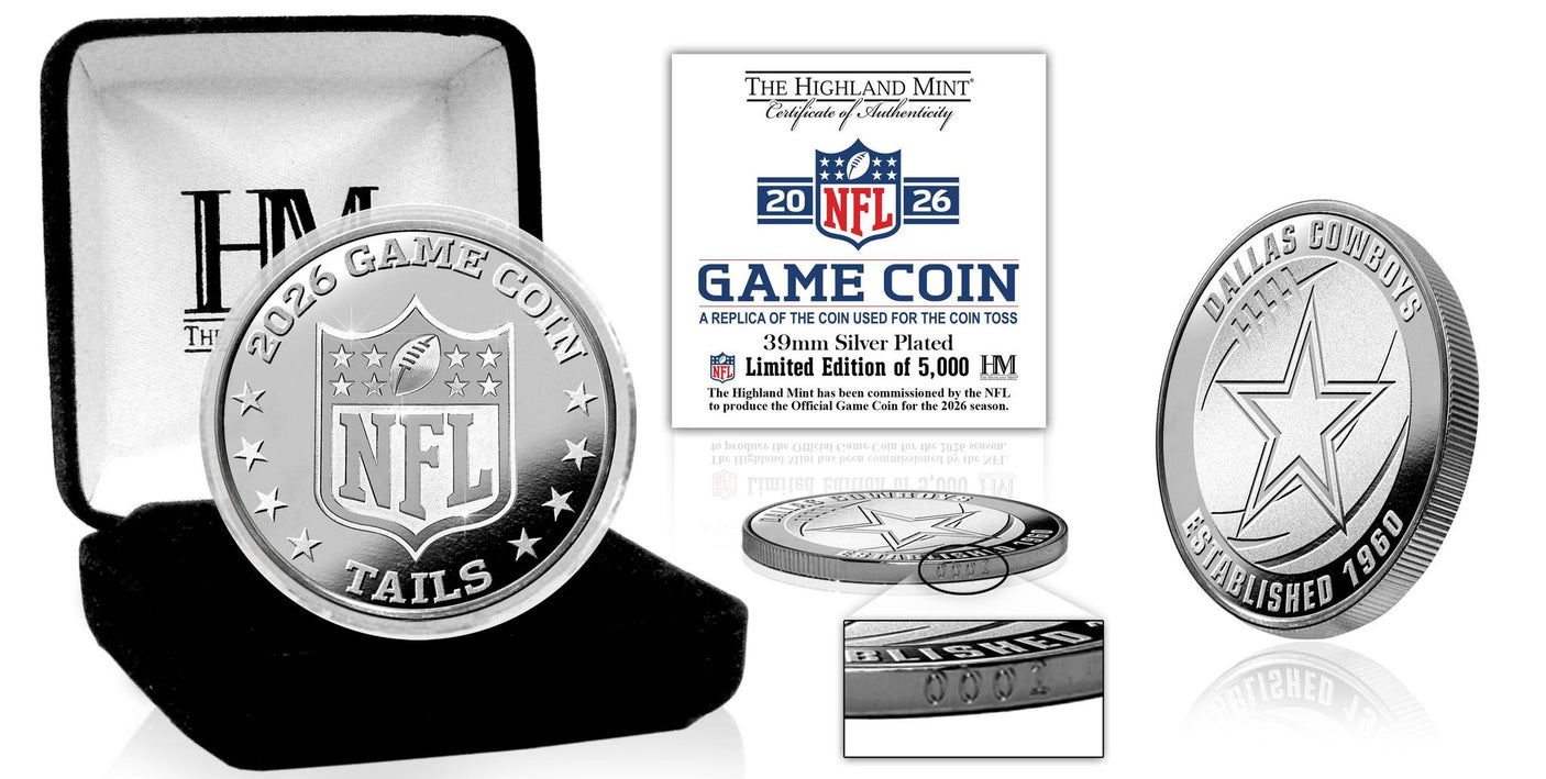 Cowboys 2026 Silver Plated Game Flip Coin