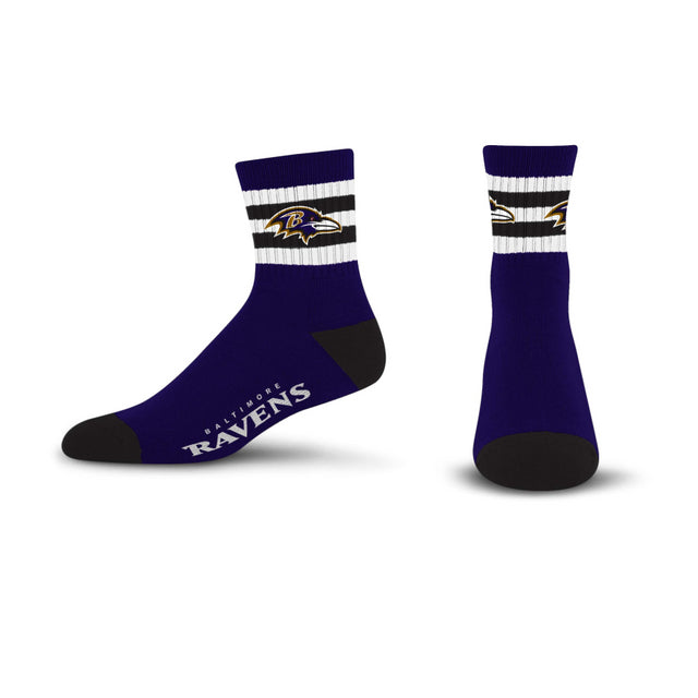 Ravens 5 Stripe Logo Socks