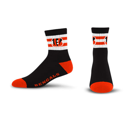 Bengals 5 Stripe Logo Socks