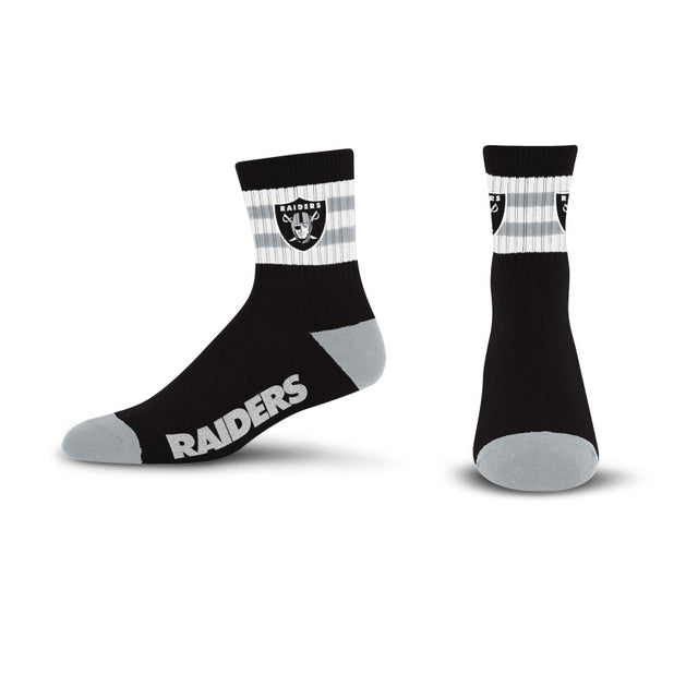 Raiders 5 Stripe Logo Socks