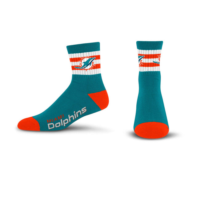 Dolphins 5 Stripe Logo Socks