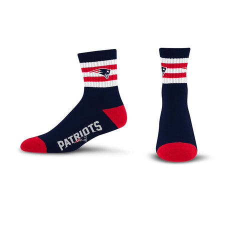 Patriots 5 Stripe Logo Socks