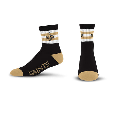 Saints 5 Stripe Logo Socks