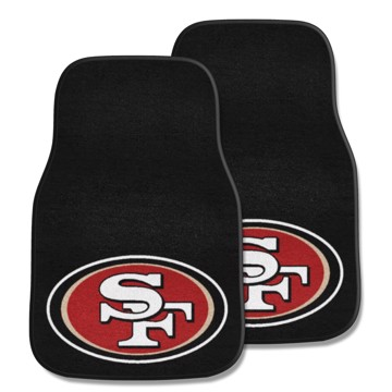 49ers 2-Piece Carpet Car Mat Set