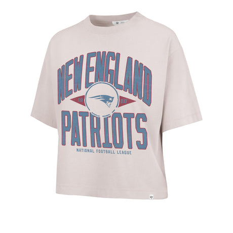 Patriots 2025 '47 Brand Women's Windthrow Ravine Crop T-Shirt