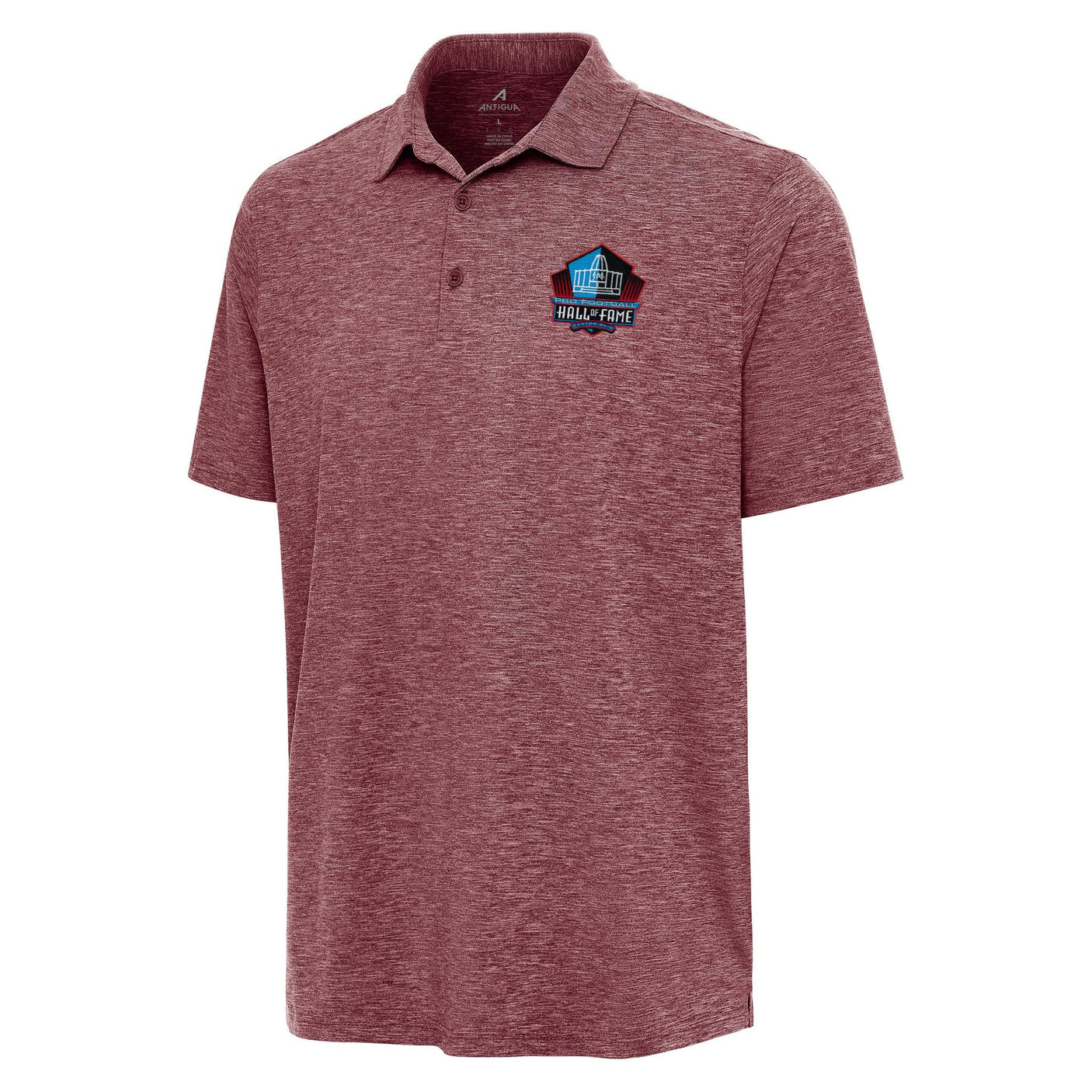 Hall of Fame Antigua Men's Cabernet Heather Par 3 Polo