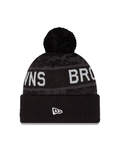 Browns 2026 New Era Men's Salute to Service Knit Pro Football Hall of Fame