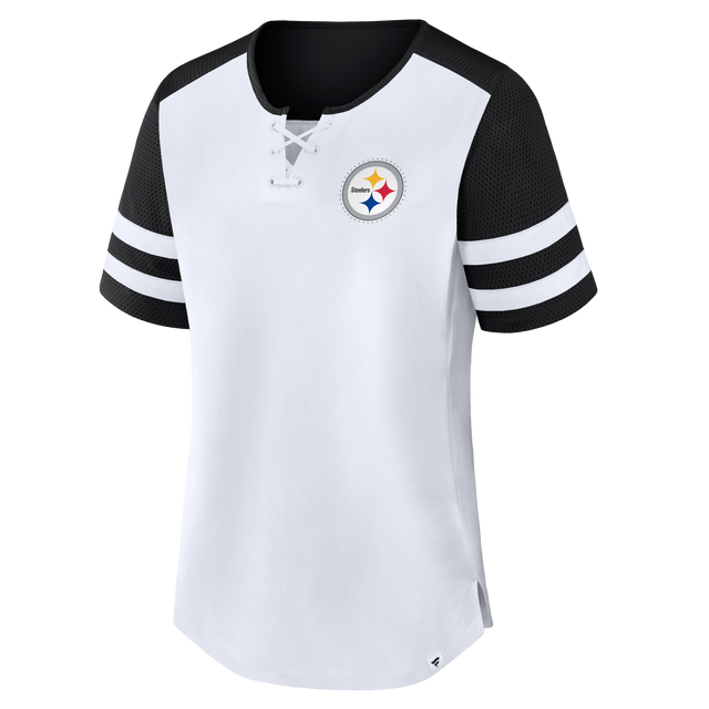 Steelers 2026 Fanatics Women's Low Hip Athena T-Shirt