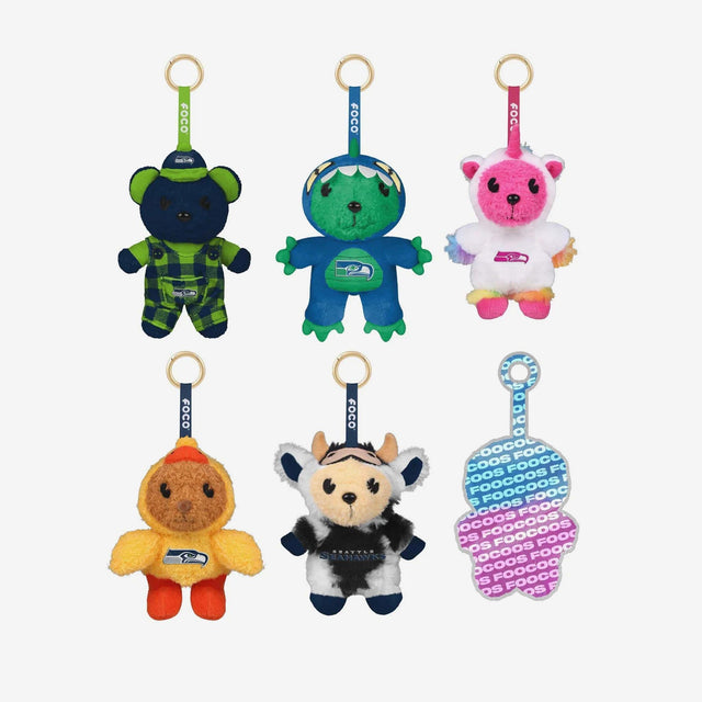 Seahawks FOOCOOS Plush Bag Charm Keychain Blind Box Series 1