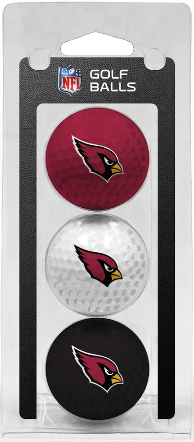 Cardinals Golf Balls 3-Pack Pro Football Hall of Fame
