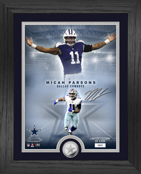 Dallas Cowboys Micah Parsons NFL Legends Silver Coin Photo Mint