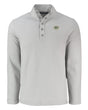 Packers Cutter and Buck Men's Grey Hunts Point Eco Fleece Snap Pullover