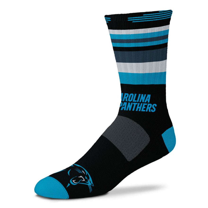 Panthers For Bare Feet Flash Rave Crew Socks