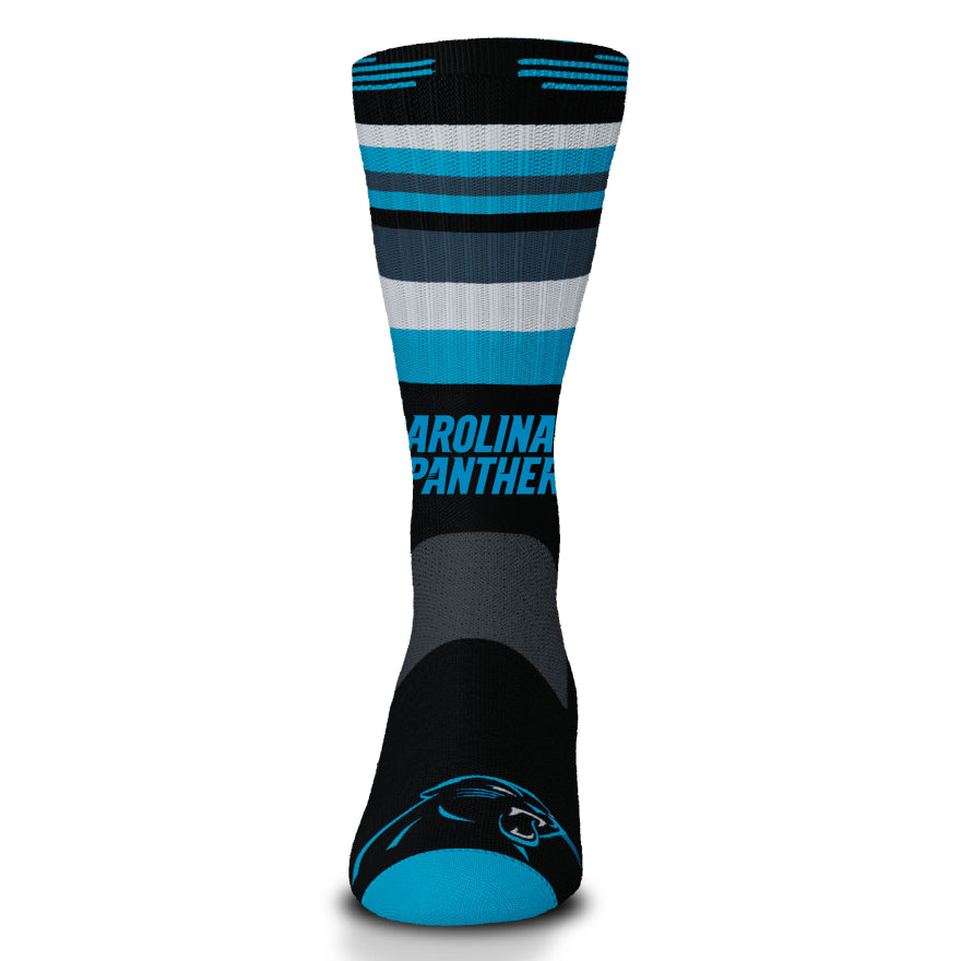 Panthers For Bare Feet Flash Rave Crew Socks