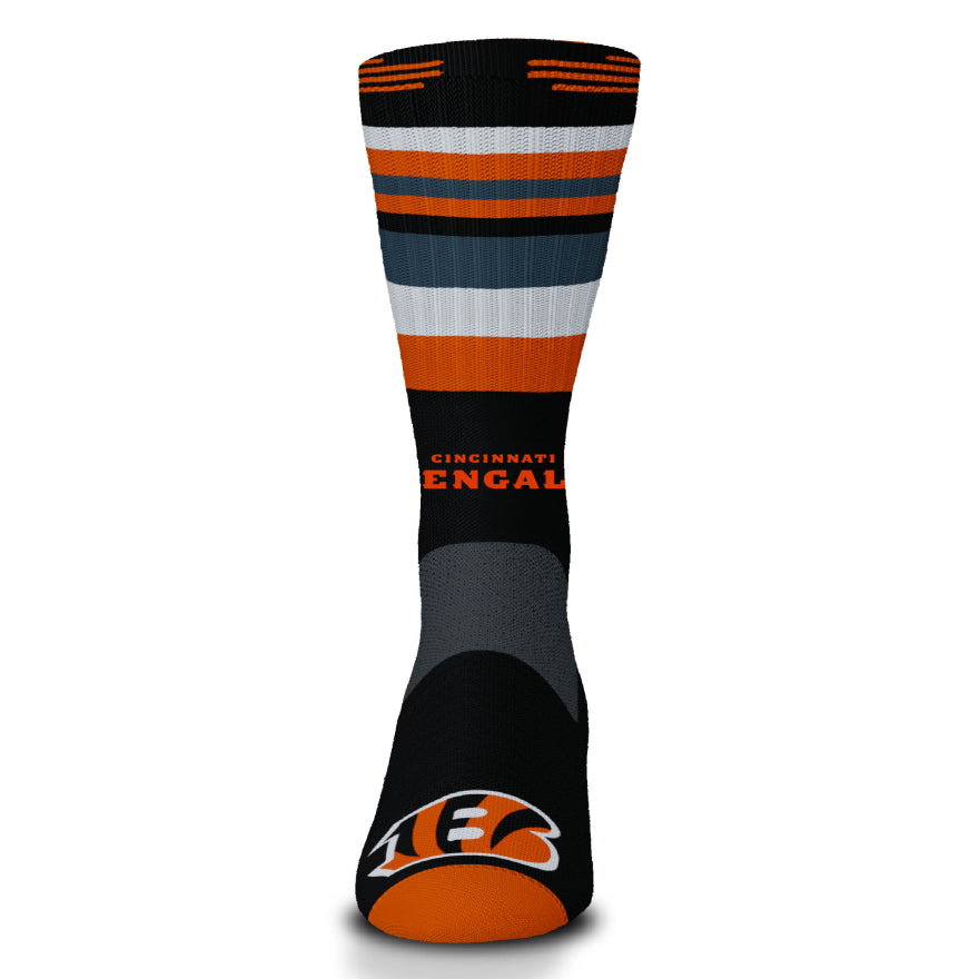 Bengals For Bare Feet Flash Rave Crew Socks