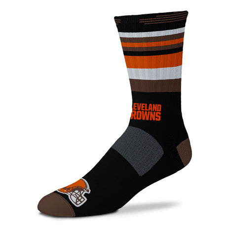 Browns For Bare Feet Flash Rave Crew Socks