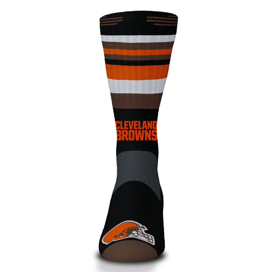 Browns For Bare Feet Flash Rave Crew Socks