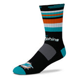 Dolphins For Bare Feet Flash Rave Crew Socks