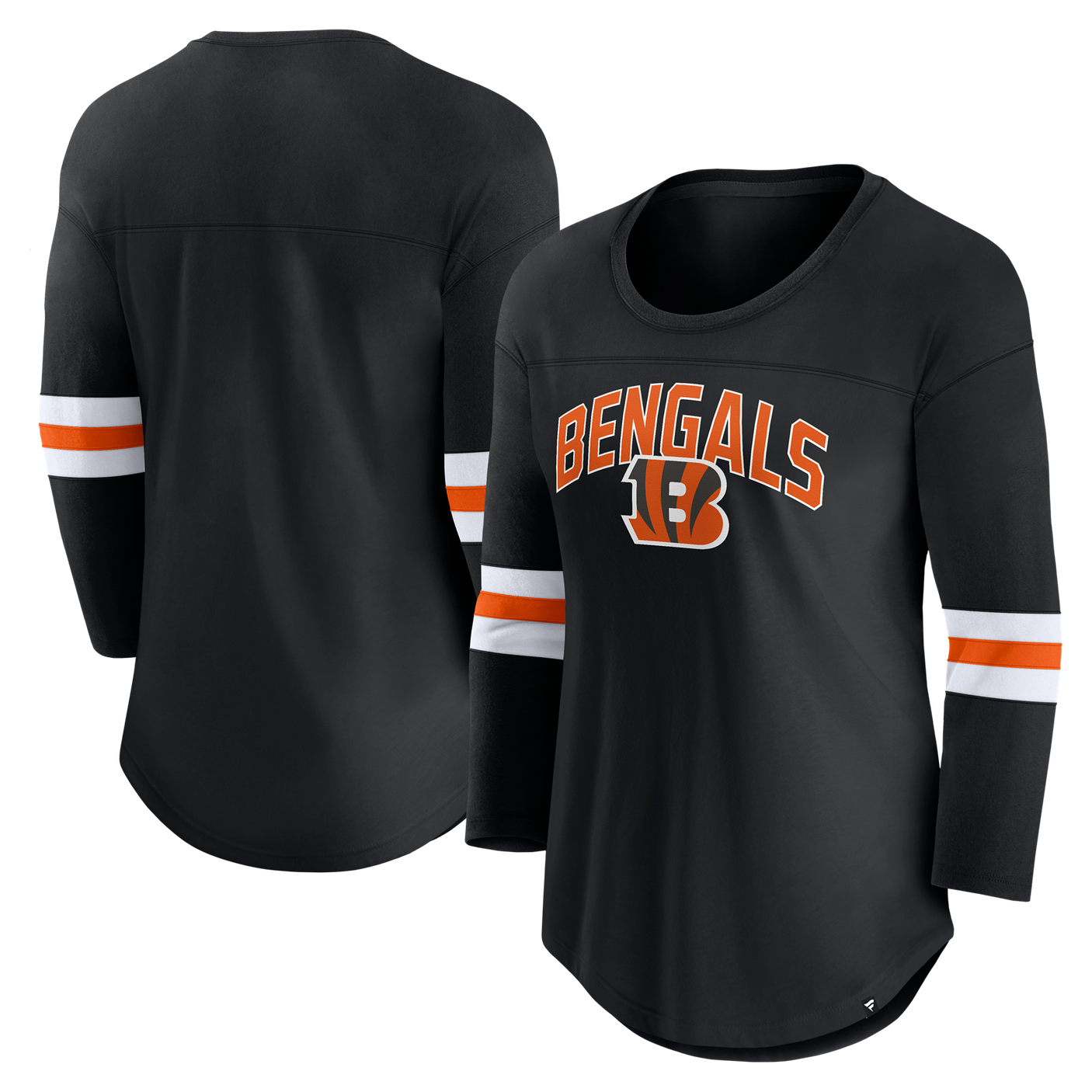 Bengals Women's Fanatics First Team Arch 3/4 Sleeve T-Shirt