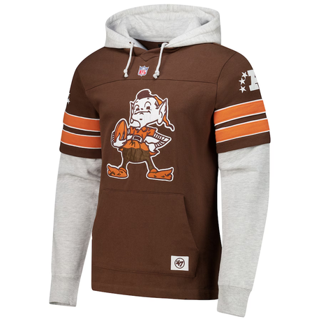 Browns 2024 '47 Brand Historic Cornerback Lacer Sweatshirt