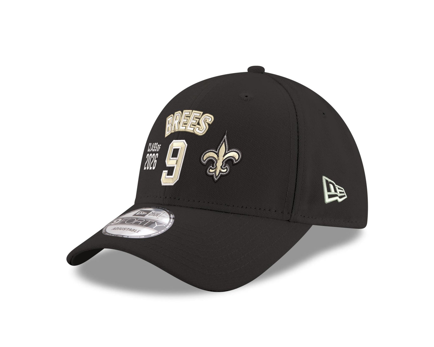 Drew Brees Saints Class of 2026 New Era GCP 9FORTY Name and Number Hat