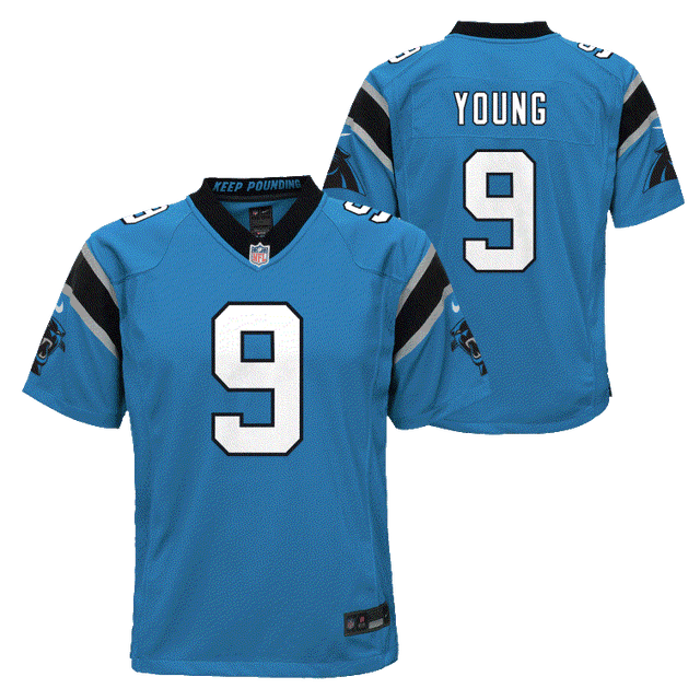 Panthers Bryce Young Youth Althernate Nike Game Jersey
