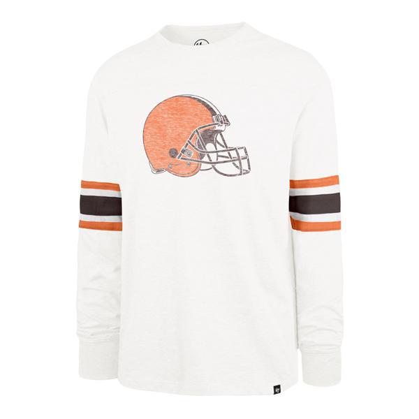 Browns Men's '47 Double Header Long Sleeve T-Shirt