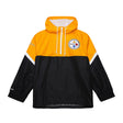 Steelers 2025 Mitchell & Ness Men's NFL Tie Breaker Anorak Vintage Logo Lightweight Windbreaker