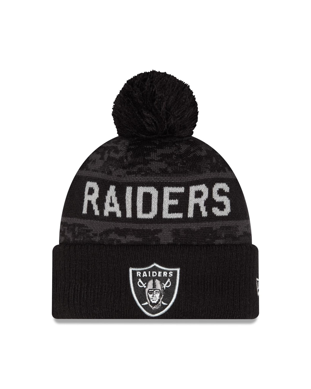 Raiders 2026 New Era Men's Salute to Service Knit Pro Football Hall of Fame