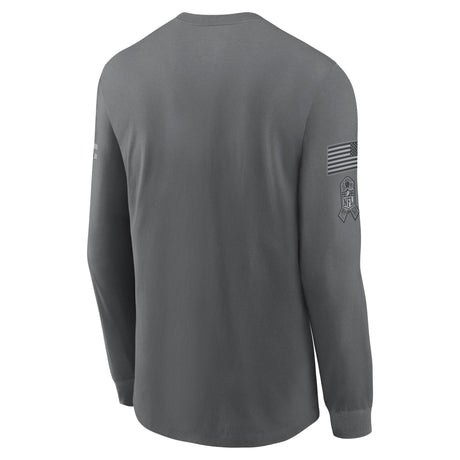 Cowboys 2026 Nike Men's Salute to Service Long Sleeve T-Shirt Pro Football Hall of Fame