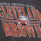 Browns 2026 Mitchell & Ness Men's Vintage Downtown Logo Crewneck Pro Football Hall of Fame
