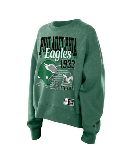 Eagles 2026 New Era Women's Crewneck Pro Football Hall of Fame