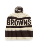 Browns 2025 '47 Brand Men's Natural Bering Cuff Knit