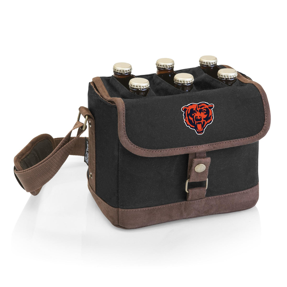 Bears Beer Caddy Cooler Tote with Opener by Picnic Time Pro Football Hall of Fame