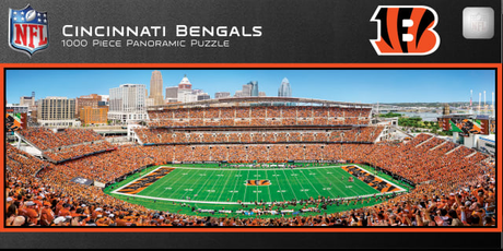Bengals 1000pc Panoramic Puzzle Pro Football Hall of Fame