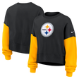 Steelers 2025 Nike Women's Rewind Oversized Sweatshirt
